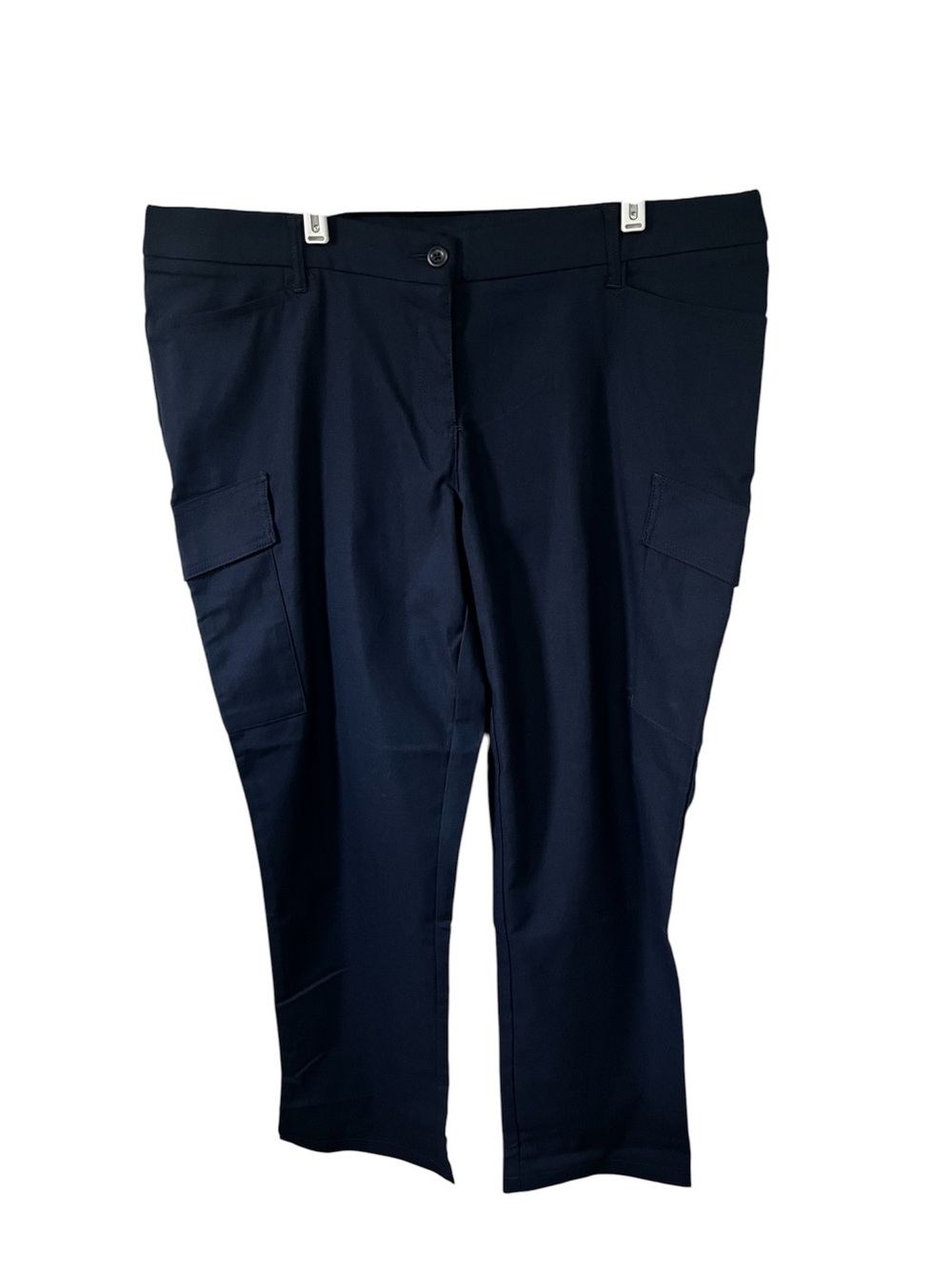 NWT Cintas Comfort Flex Pro Blue Cargo Workwear Pants Sz 16